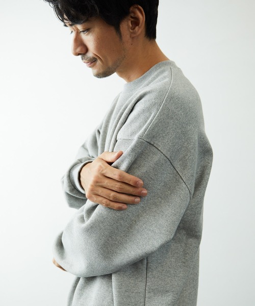 FREAK'S STORE（フリークスストア）の「ヘビーウェイト 裏毛スウェット クルーネック プルオーバー（スウェット・メンズ・ブラック/ネイビー/グレー/オフホワイト/カーキ/モスグリーン・SMALL/MEDIUM/LARGE）」の13枚目の写真