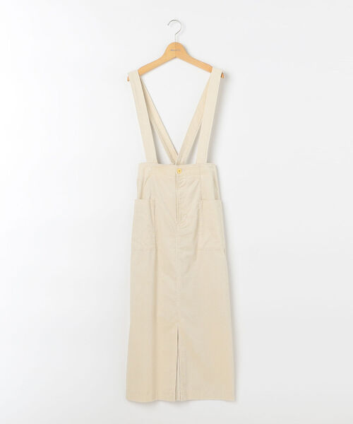 NOLLEY’S（ノーリーズ）の「オーガニックコーデュロイウォッシャブルロングスカート（スカート・レディース・アイボリー/キャメル・1/2）」の4枚目の写真