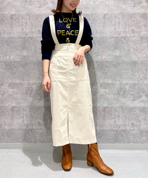NOLLEY’S（ノーリーズ）の「オーガニックコーデュロイウォッシャブルロングスカート（スカート・レディース・アイボリー/キャメル・1/2）」の14枚目の写真