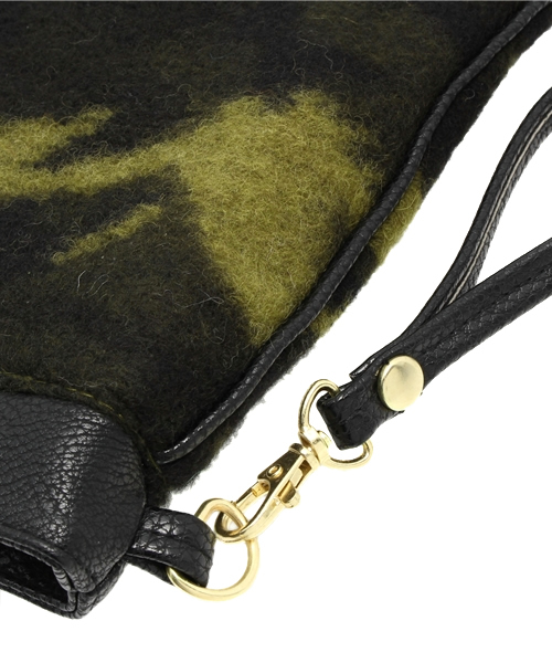 ROSE BUD（ローズバッド）の「LR-14233 WOOL JACQUARD　CLATCH BAG（クラッチバッグ・レディース・グリーン/カモフラージュ・ONE SIZE）」の3枚目の写真