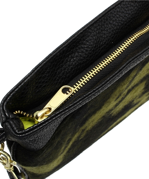 ROSE BUD（ローズバッド）の「LR-14233 WOOL JACQUARD　CLATCH BAG（クラッチバッグ・レディース・グリーン/カモフラージュ・ONE SIZE）」の9枚目の写真