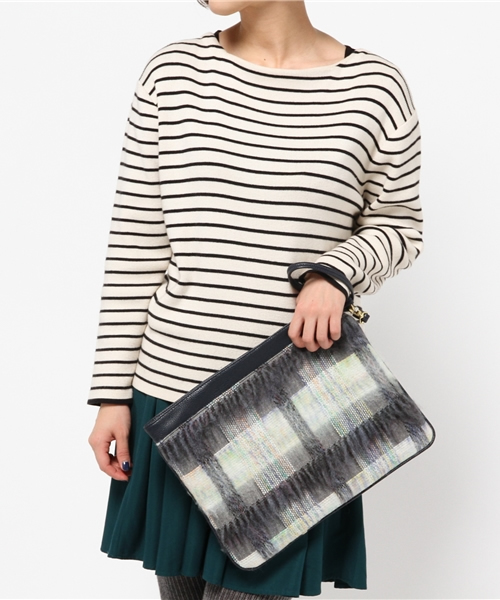 ROSE BUD（ローズバッド）の「LR-14233 WOOL JACQUARD　CLATCH BAG（クラッチバッグ・レディース・グリーン/カモフラージュ・ONE SIZE）」の10枚目の写真