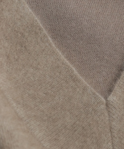 Andemiu（アンデミュウ）の「【ストレスフリー】ラクーンVニット948882（ニット/セーター・レディース・ブラック/ベージュ/ブラウン/ブルー/イエロー・FREE）」の8枚目の写真