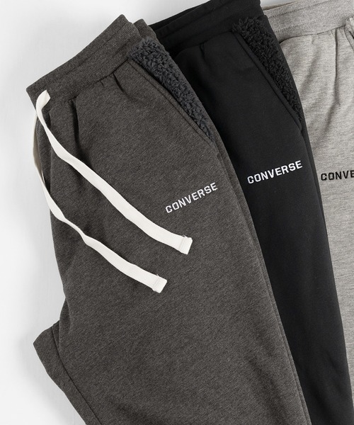 CONVERSE（コンバース）の「【CONVERSE/コンバース】裏ボア スウェットパンツ（スウェットパンツ・メンズ・チャコールグレー/ブラック/ネイビー/グレー・M/L/XL）」の3枚目の写真