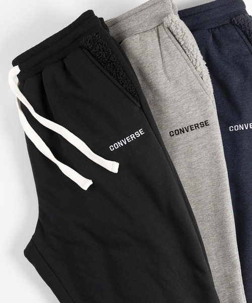CONVERSE（コンバース）の「【CONVERSE/コンバース】裏ボア スウェットパンツ（スウェットパンツ・メンズ・チャコールグレー/ブラック/ネイビー/グレー・M/L/XL）」の2枚目の写真