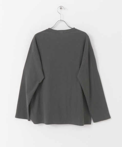 URBAN RESEARCH（アーバンリサーチ）の「クルーネックロンTシャツ（Tシャツ/カットソー・レディース・オフホワイト/チャコールグレー・FREE）」の10枚目の写真