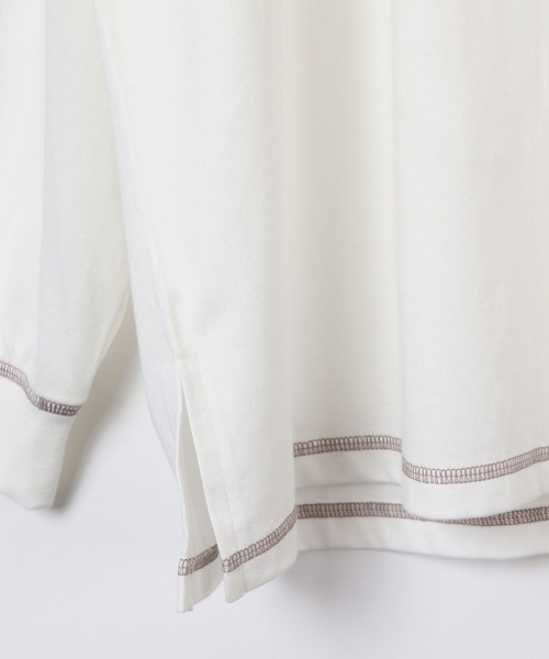 GLOBAL WORK（グローバルワーク）の「【AND YUA ANY】レイヤードパーカー＊ロンT（シャツ/ブラウス・キッズ・ブラック/ベージュ/ブルー・150cm/160cm）」の14枚目の写真