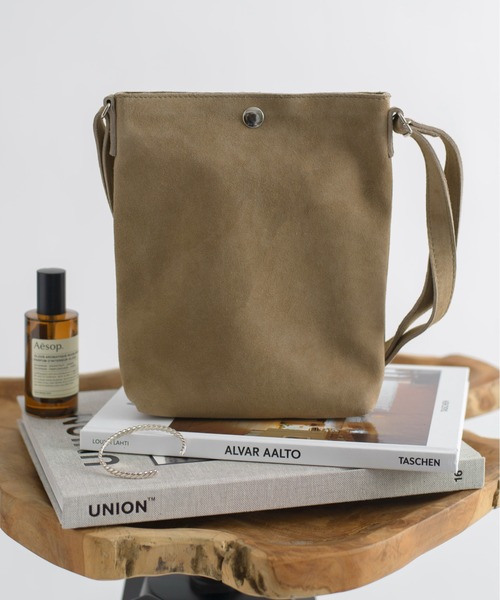 Hawk Company（ホークカンパニー）の「【Hawk Company】ゴートレザーショルダーバッグ/3263（ショルダーバッグ・メンズ・グレー/カーキ/ブラック・FREE）」の3枚目の写真