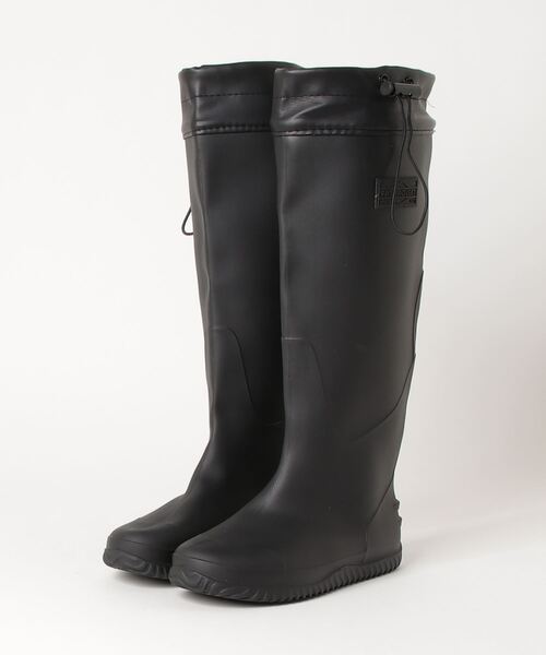 chumchum（チャムチャム）の「コンパクトに折りたためる！ ポケッタブルレインブーツ（23.5～28.0）（レインシューズ・レディース・ブラック/ダークカーキ/パープル/グレイッシュベージュ・3L/LL/L/M/S）」の2枚目の写真