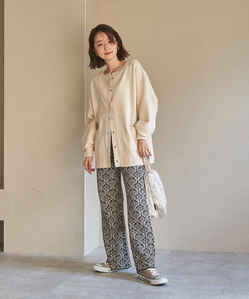 coen（コーエン）の「スウェットライクニットカーディガン（カーディガン/ボレロ・レディース・ブラック/ライトグレー/ライム/ナチュラル・L/M）」の17枚目の写真