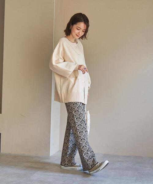 coen（コーエン）の「スウェットライクニットカーディガン（カーディガン/ボレロ・レディース・ブラック/ライトグレー/ライム/ナチュラル・L/M）」の18枚目の写真