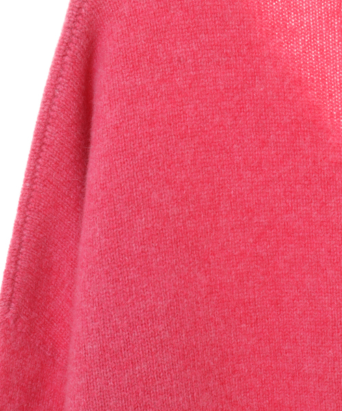 Lourmarin（ルールマラン）の「【ふんわり暖かいカシミヤ混ホールガーメントVネックプルオーバー】（ニット/セーター・レディース・ベージュ/ブラウン/ピンク・FREE）」の19枚目の写真