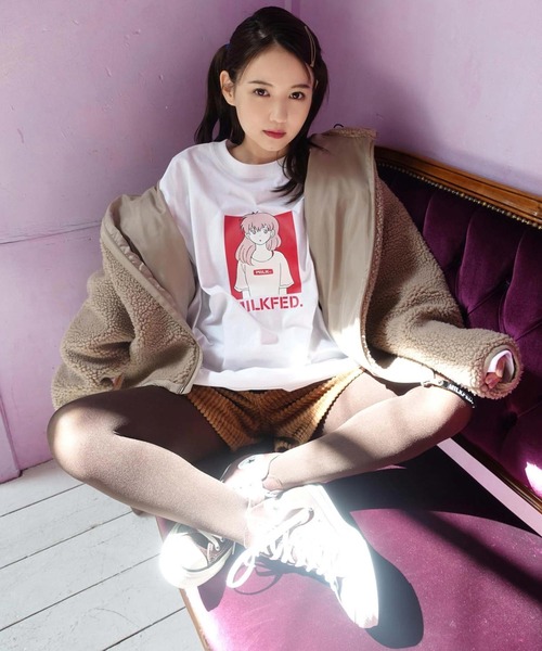 MILKFED.(ミルクフェド)の「MILKFED.×TAIHEI NAMIKAWA BIG L/S TEE(Tシャツ/カットソー・レディース・ホワイト/ブラック・ONE SIZE)」の5枚目の写真