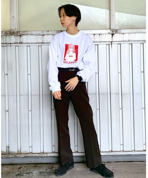MILKFED.(ミルクフェド)の「MILKFED.×TAIHEI NAMIKAWA BIG L/S TEE(Tシャツ/カットソー・レディース・ホワイト/ブラック・ONE SIZE)」の17枚目の写真