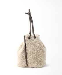 SLOBE IENA | 【SHAKECASE】 フェイクボア巾着ハンドバッグ(ハンドバッグ)