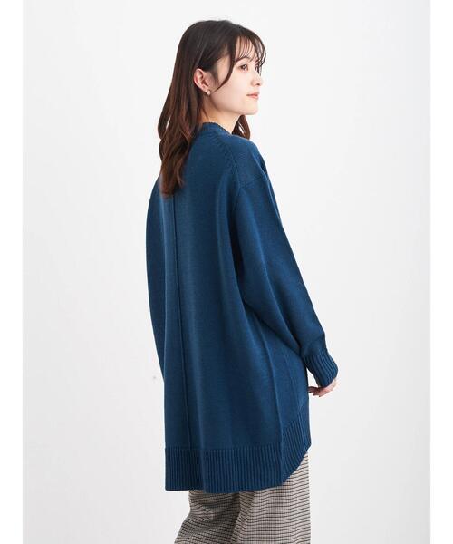 Green　Parks（グリーンパークス）の「度詰めニットチュニック＊（ニット/セーター・レディース・ブルー/ライトベージュ/ピンク/ブラウン・FREE）」の8枚目の写真