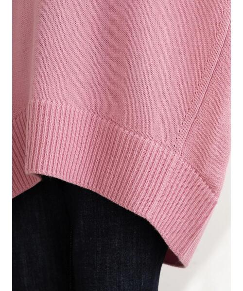 Green　Parks（グリーンパークス）の「度詰めニットチュニック＊（ニット/セーター・レディース・ブルー/ライトベージュ/ピンク/ブラウン・FREE）」の16枚目の写真