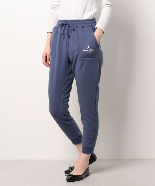 CONVERSE（コンバース）の「【CONVERSE/コンバース】裏起毛スウェットパンツ（スウェットパンツ・レディース・ライトグレー/ブラック/グレー/ブルー・MEDIUM/LARGE）」の4枚目の写真