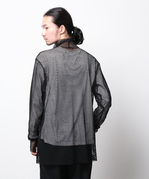 MIDWEST(ミッドウエスト)の「603 MESH TURTLENECK(Tシャツ/カットソー・メンズ・ブラック・FREE)」の3枚目の写真
