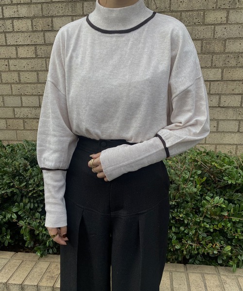 I_am(アイアム)の「stitch knit vest set(ベスト・レディース・ブラウン/カーキ・FREE)」の13枚目の写真