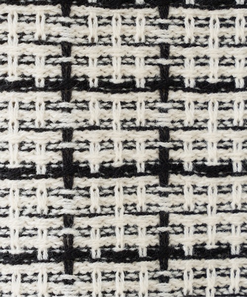 natural couture（ナチュラルクチュール）の「【WEB限定カラー有り】ツイードニットVカーディガン（カーディガン/ボレロ・レディース・アイボリー/ブラック/ブラウン・FREE）」の6枚目の写真