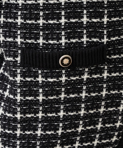 natural couture（ナチュラルクチュール）の「【WEB限定カラー有り】ツイードニットVカーディガン（カーディガン/ボレロ・レディース・アイボリー/ブラック/ブラウン・FREE）」の22枚目の写真