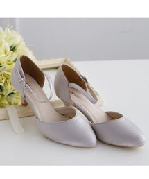 Cupid Heart | 【Cupid Heart】結婚式パンプス シャイニーサテンストラップ付パンプス(パンプス)