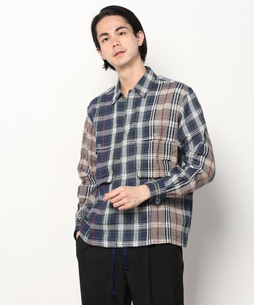 HAVERSACK(ハバーザック)の「HAVERSACK/ハバーサック別注 シャツジャケット SHIRT JACKET(テーラードジャケット・メンズ・チェック・M)」の1枚目の写真