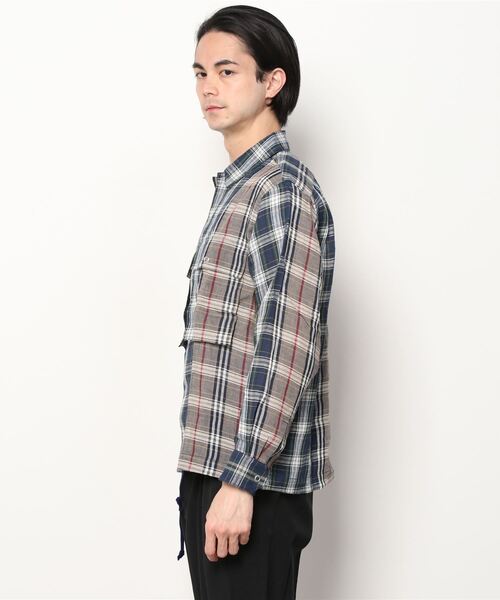 HAVERSACK(ハバーザック)の「HAVERSACK/ハバーサック別注 シャツジャケット SHIRT JACKET(テーラードジャケット・メンズ・チェック・M)」の3枚目の写真