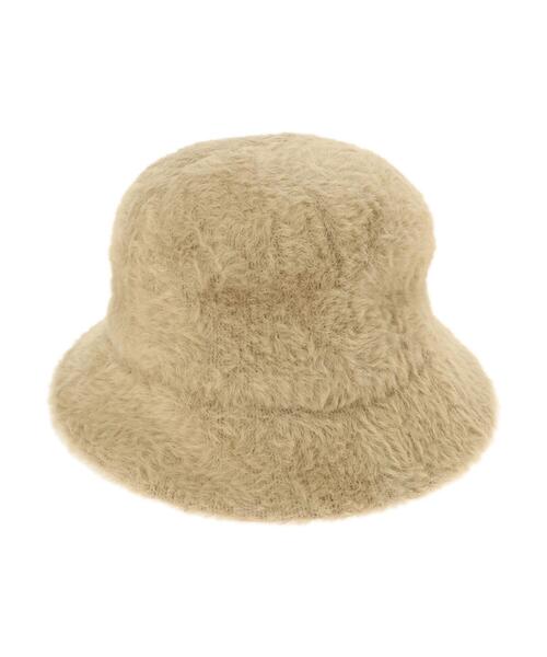 AMERICAN HOLIC（アメリカンホリック）の「シャギーバケットハット（ニットキャップ/ビーニー・レディース・ブラック/グレイッシュベージュ・FREE）」の11枚目の写真