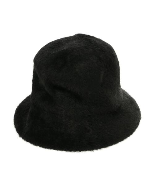 AMERICAN HOLIC（アメリカンホリック）の「シャギーバケットハット（ニットキャップ/ビーニー・レディース・ブラック/グレイッシュベージュ・FREE）」の2枚目の写真