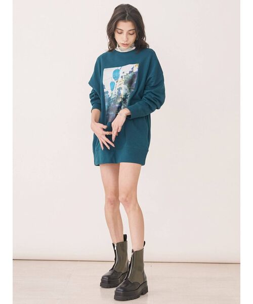 EVRIS（エヴリス）の「ZIPデザインワークブーツ（ブーツ・レディース・カーキ/ブラック・SMALL/LARGE/MEDIUM）」の9枚目の写真