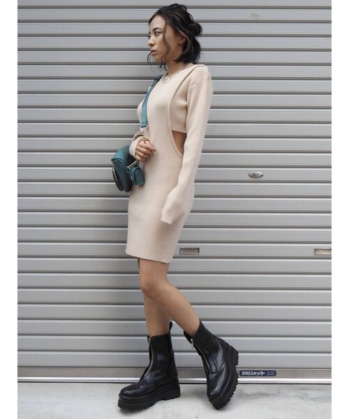 EVRIS（エヴリス）の「ZIPデザインワークブーツ（ブーツ）」 - WEAR