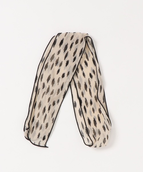 apres jour（アプレジュール）の「【apres jour×ARIAZ】アソートマルチスカーフリボン（バンダナ/スカーフ・レディース・ブラック/ダークブラウン/ベージュ/アイボリー/グレイッシュベージュ・FREE）」の8枚目の写真