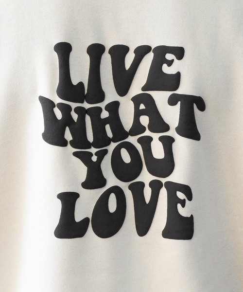 PairPair(ペアペア)の「発泡プリントBIGフーディー(ユニセックス)(パーカー・レディース・ブラック/アイボリー/グレイッシュブルー・FREE)」の19枚目の写真