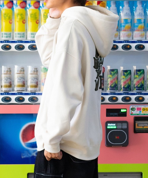 PairPair(ペアペア)の「発泡プリントBIGフーディー(ユニセックス)(パーカー・レディース・ブラック/アイボリー/グレイッシュブルー・FREE)」の8枚目の写真