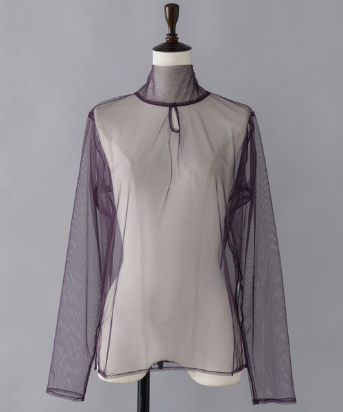 musubore(ムスボレ)の「ボウタイチュールブラウス(シャツ/ブラウス・レディース・ブラック/パープル/グレー/ライトパープル・FREE)」の17枚目の写真