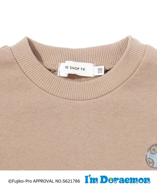 THE SHOP TK （ザ ショップ ティーケー ）の「◆【140cmまで】I’m Doraemon 袖切替プルオーバー（スウェット・キッズ・ピンク系/ベージュ・12/10/14/13/11）」の8枚目の写真