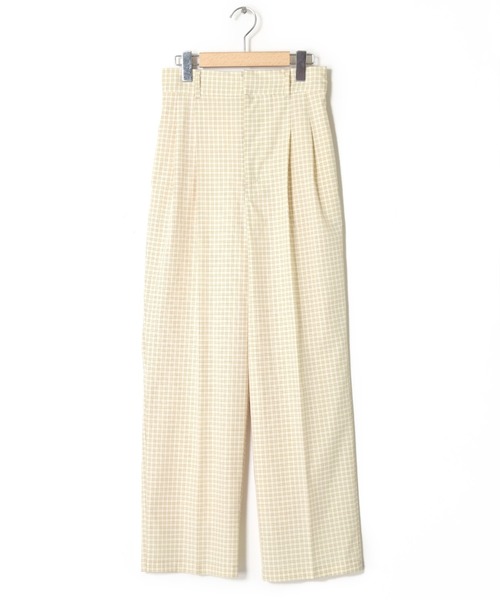w closet（ダブルクローゼット）の「チェックタックパンツ（その他パンツ・レディース・オフホワイト/オレンジ/グリーン・FREE）」の17枚目の写真