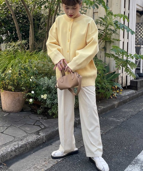 w closet（ダブルクローゼット）の「チェックタックパンツ（その他パンツ・レディース・オフホワイト/オレンジ/グリーン・FREE）」の22枚目の写真