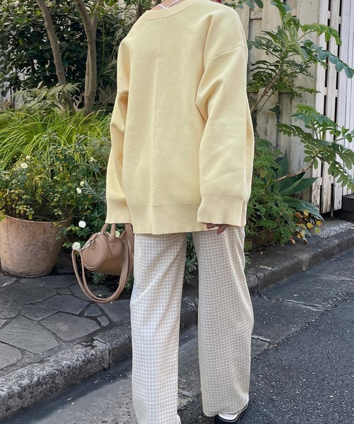 w closet（ダブルクローゼット）の「チェックタックパンツ（その他パンツ・レディース・オフホワイト/オレンジ/グリーン・FREE）」の14枚目の写真