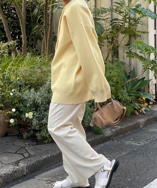 w closet（ダブルクローゼット）の「チェックタックパンツ（その他パンツ・レディース・オフホワイト/オレンジ/グリーン・FREE）」の11枚目の写真