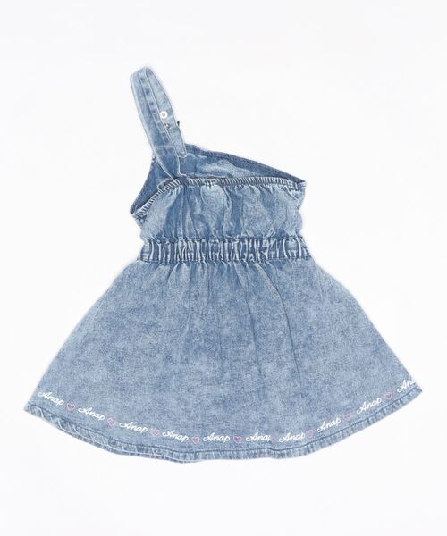 ANAP kids（アナップキッズ）の「ワンショルダージャンパースカート（ジャンパースカート・キッズ・ブラック/ベージュ/ブルー・130cm/110cm/120cm）」の8枚目の写真