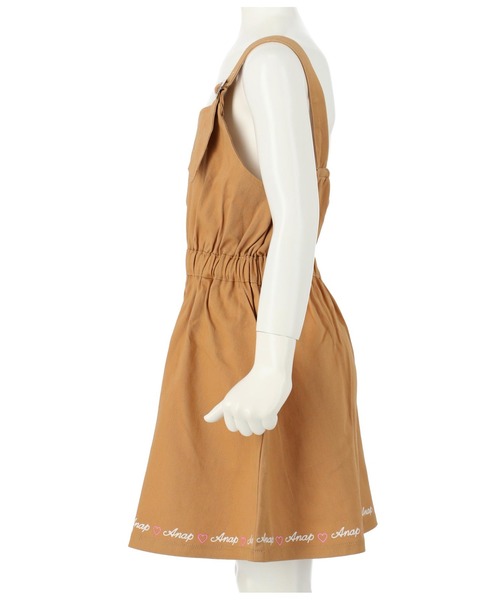 ANAP kids（アナップキッズ）の「ワンショルダージャンパースカート（ジャンパースカート・キッズ・ブラック/ベージュ/ブルー・130cm/110cm/120cm）」の10枚目の写真