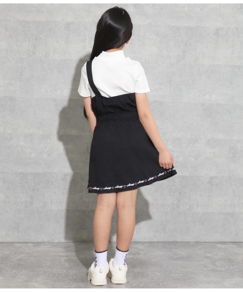 ANAP kids（アナップキッズ）の「ワンショルダージャンパースカート（ジャンパースカート・キッズ・ブラック/ベージュ/ブルー・130cm/110cm/120cm）」の16枚目の写真