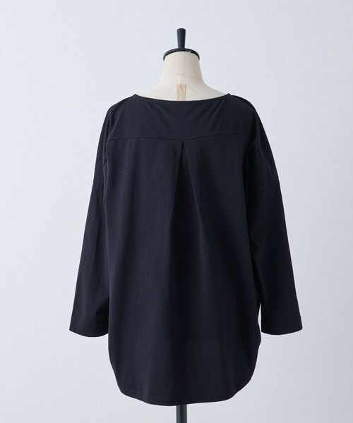 BEARDSLEY(ビアズリー)の「ギンガムフロント刺繍カットソー(Tシャツ/カットソー・レディース・ブラック・1/2/0)」の4枚目の写真