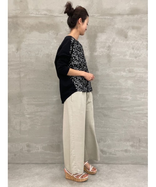 BEARDSLEY(ビアズリー)の「ギンガムフロント刺繍カットソー(Tシャツ/カットソー・レディース・ブラック・1/2/0)」の11枚目の写真