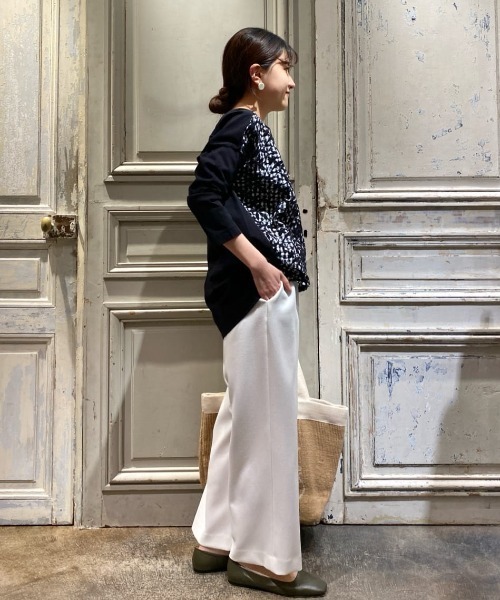 BEARDSLEY(ビアズリー)の「ギンガムフロント刺繍カットソー(Tシャツ/カットソー・レディース・ブラック・1/2/0)」の17枚目の写真