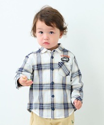 kladskap | チェック長袖シャツパーカ(パーカー)