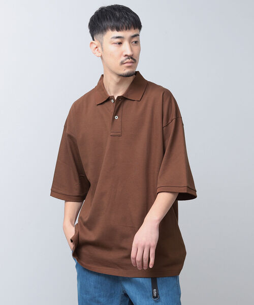 BEAMS（ビームス）の「BEAMS / ヘビー鹿の子 ポロシャツ（ポロシャツ・メンズ・ホワイト/オリーブ/ライトブラウン/ワイン・SMALL/MEDIUM/LARGE/X-LARGE）」の17枚目の写真